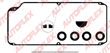 Rocker / Valve Cover Gasket Set - Mitsubishi 4G93 SOHC, 4G94 SOHC