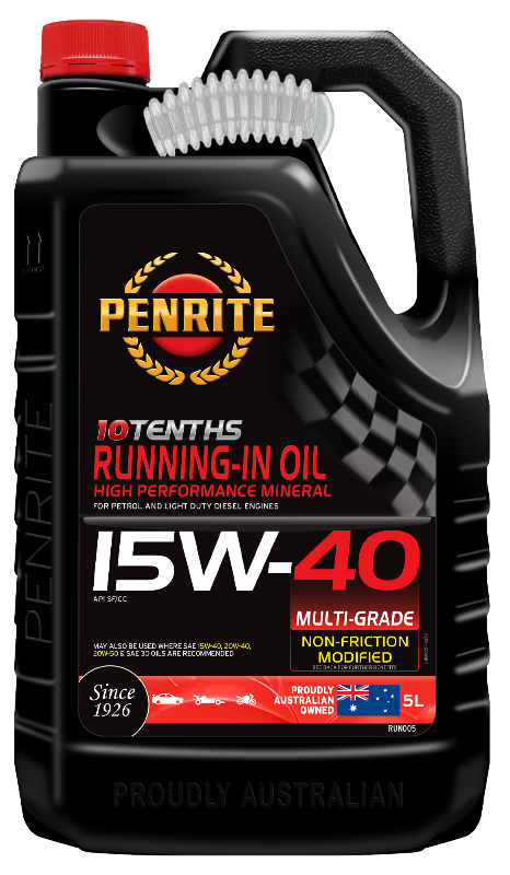 Penrite 10 Tenths Running In Oil 15W40 Engine Oil - 5 Litre