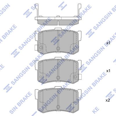 Hi-Q Brake Pads Set - SDB437