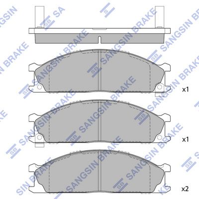 Hi-Q Brake Pads Set - SDB438