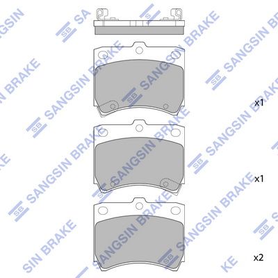 Hi-Q Brake Pads Set - SDB442