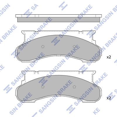 Hi-Q Brake Pads Set - SDB7054