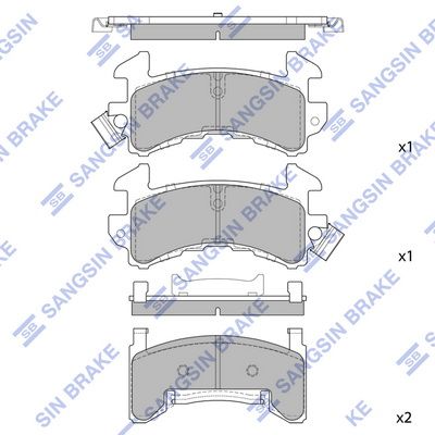 Hi-Q Brake Pads Set - SDB7070A