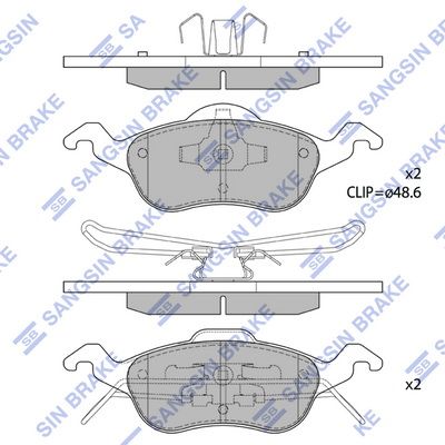 Hi-Q Brake Pads Set - SDB7690