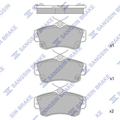 Hi-Q Brake Pads Set - SDB7716