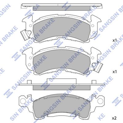 Hi-Q Brake Pads Set - SDBS728A
