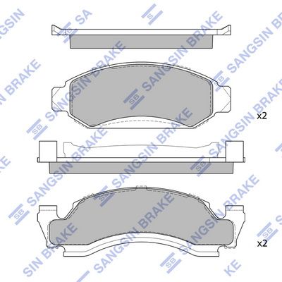 Hi-Q Brake Pads Set - SDBS788