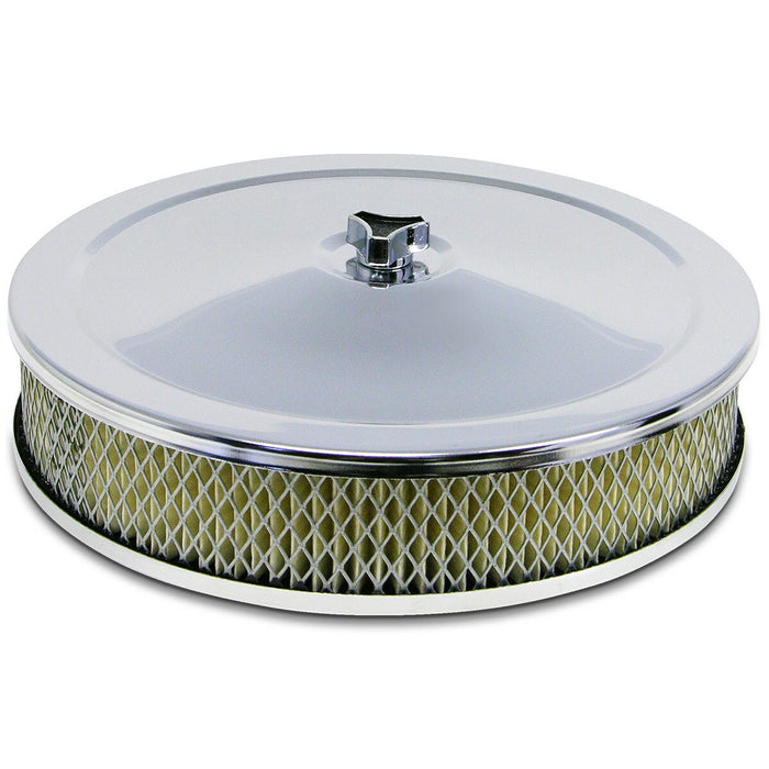 Chrome Filter Assembly 9" x 2" (Holley Base)
