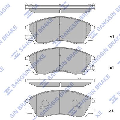 Hi-Q Brake Pads Set - SP1097