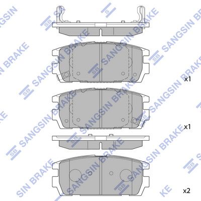 Hi-Q Brake Pads Set - SP1098