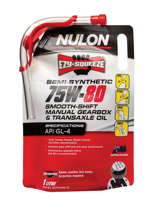 Nulon Semi Synthetic 75W-80 Smooth Shift Manual Gearbox and Transaxle Oil - 1 Litre