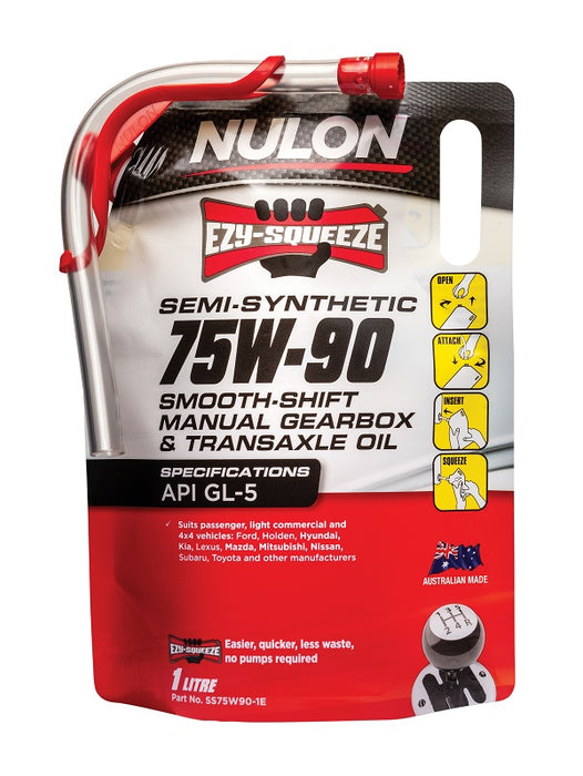 Nulon Semi Synthetic 75W-90 Smooth Shift Manual Gearbox & Transaxle Oil - 1 Litre