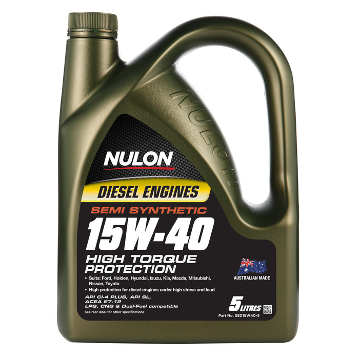 Nulon Semi Synthetic 15W40 High Torque Diesel Engine Oil - 5 Litre