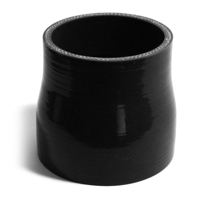 Straight Silicone Reducer 70mm x 76mm x 76mm (Black)