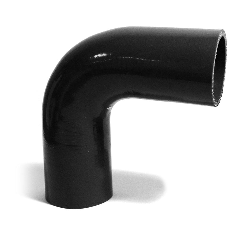 90 Degree Silicone Hose 51mm x 51mm (Black)