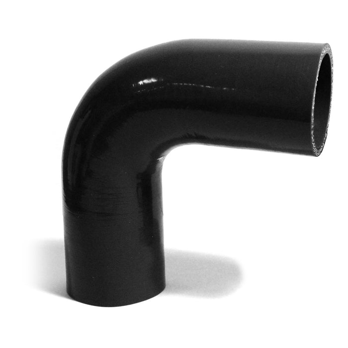 90 Degree Silicone Hose 51mm x 51mm (Black)