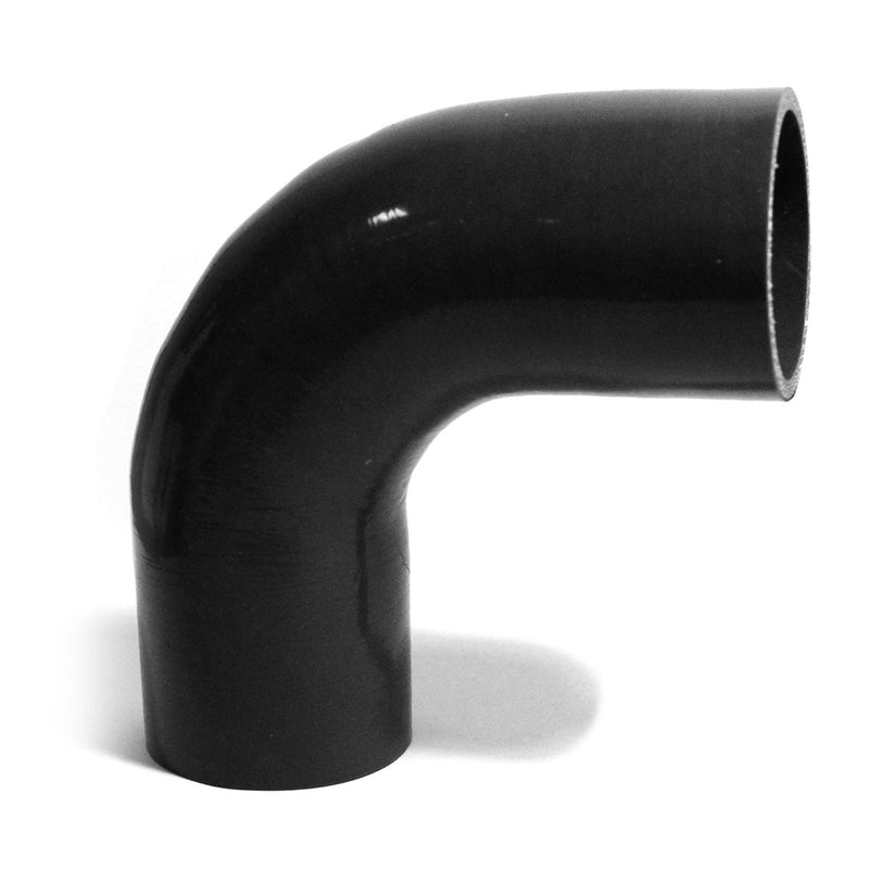 90 Degree Silicone Hose 70mm x 70mm (Black)