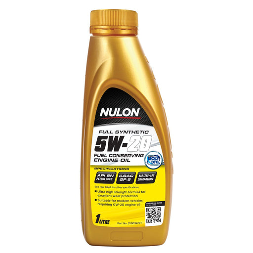 Nulon Full Synthetic 5W20 Fuel Conserving Engine Oil - 1Ltr - A1 Autoparts Niddrie
