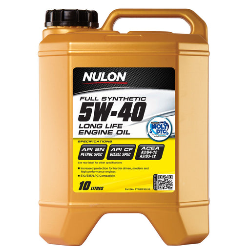Nulon Full Synthetic 5W40 Long Life Engine Oil - 10Ltr - A1 Autoparts Niddrie
