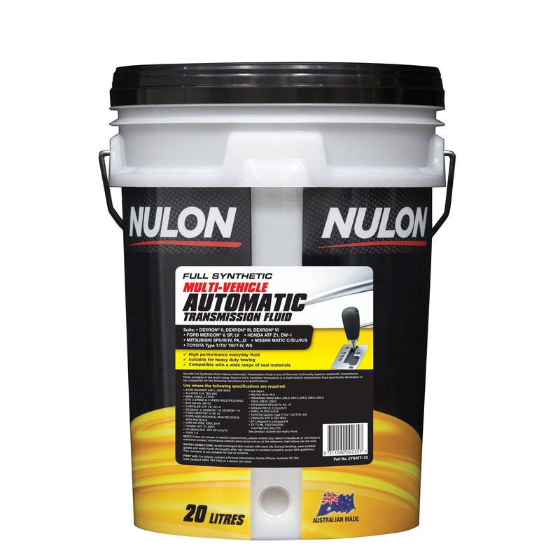 Nulon Full Synthetic Multi Vehicle Automatic Transmission Fluid - 20 Litre