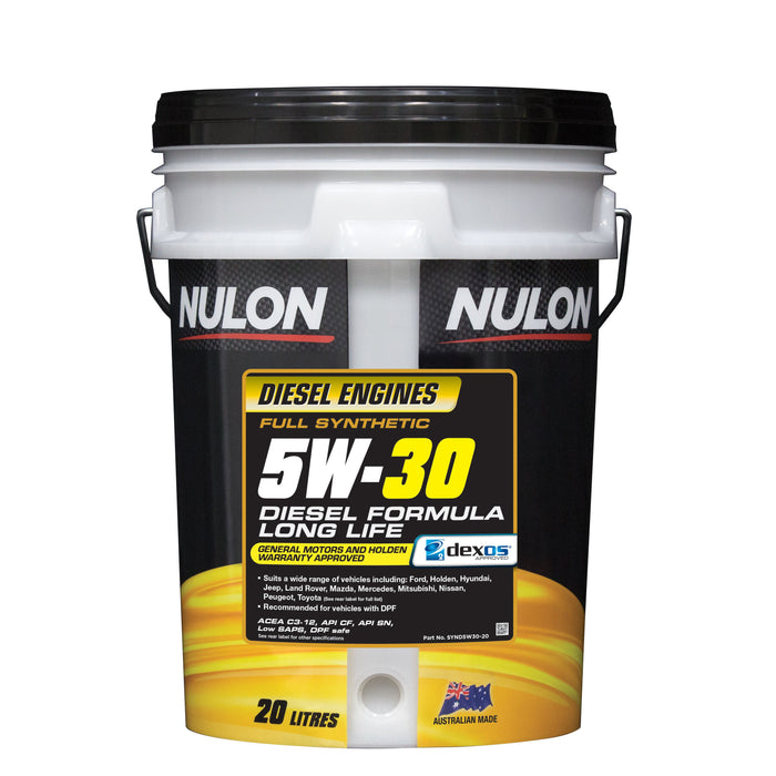 Nulon Full Synthetic 5W30 Diesel Formula Long Life Engine Oil - 20 Litre