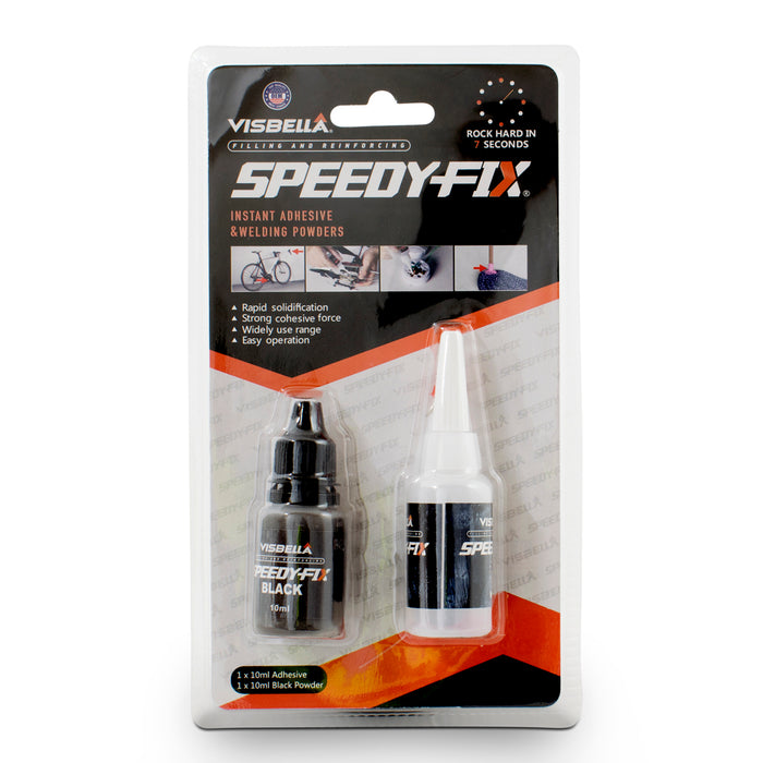 Visbella Speedy-Fix Fast Dry Glue With Powder - 10ml - VVSF - A1 Autoparts Niddrie