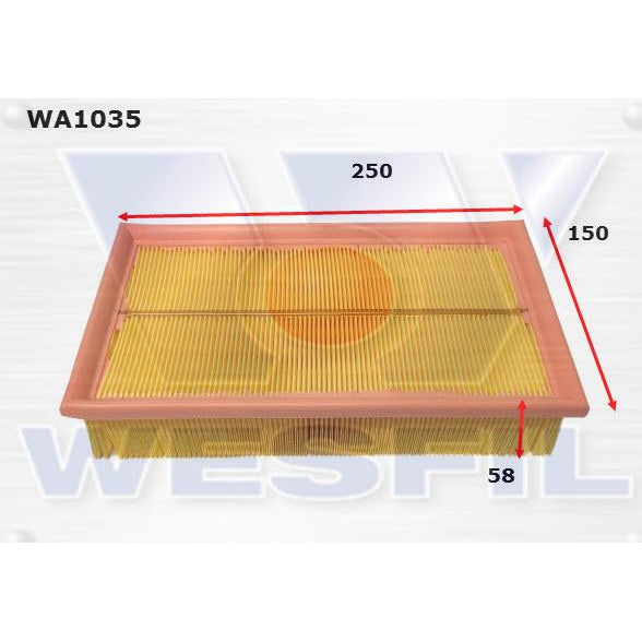 Wesfil Air Filter - WA1035 (A1511)