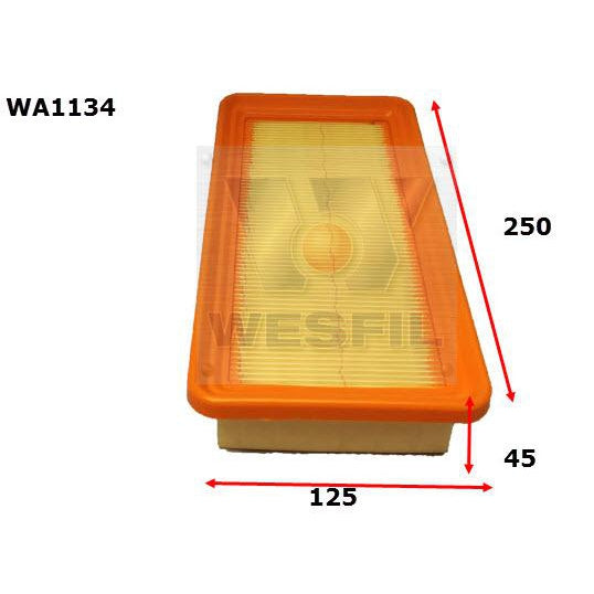 Wesfil Air Filter - WA1134 (A1496)