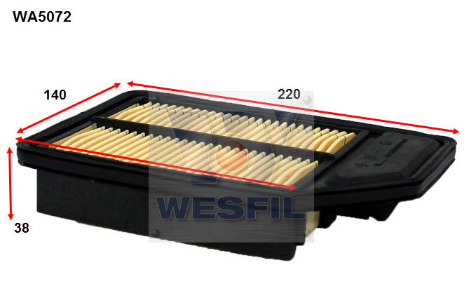 Wesfil Air Filter - WA5072 (A1729)