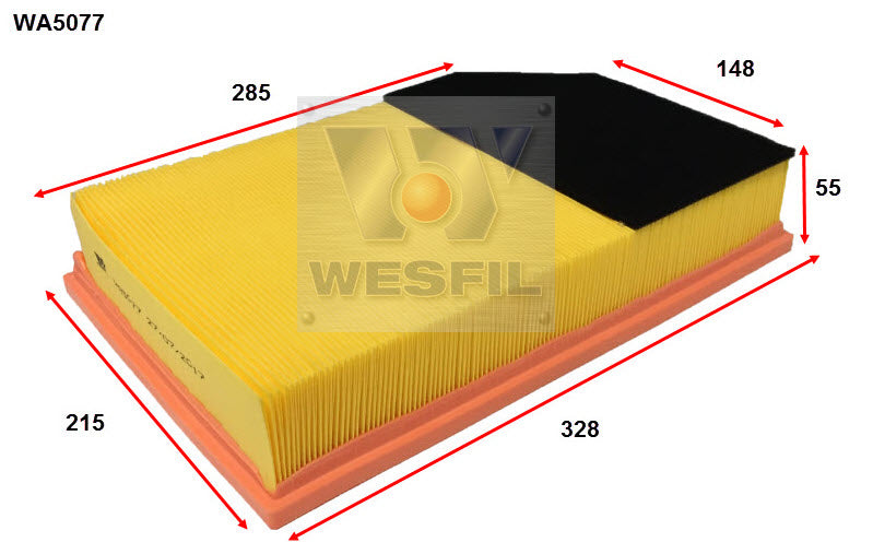 Wesfil Air Filter - WA5077 (A1615)