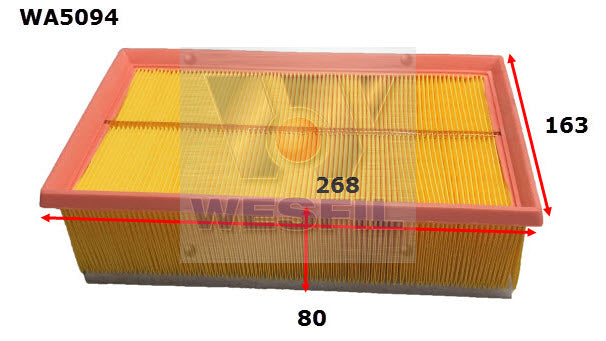 Wesfil Air Filter - WA5094 (A1861)