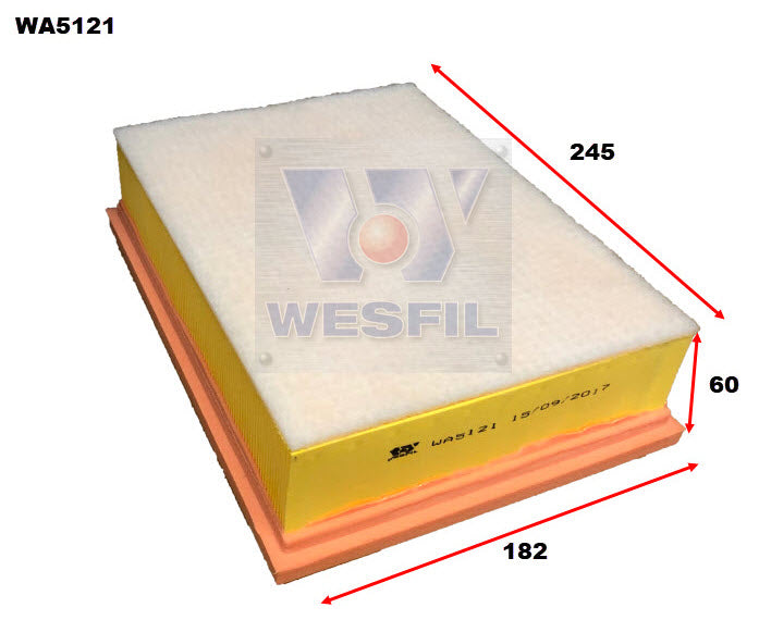Wesfil Air Filter - WA5121 (A1686)