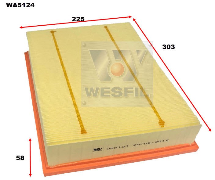 Wesfil Air Filter - WA5124 (A1603)