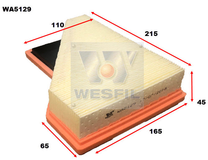 Wesfil Air Filter - WA5129 (A1819)