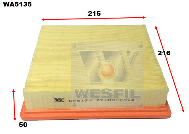 Wesfil Air Filter - WA5135 (A1847)