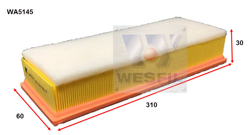 Wesfil Air Filter - WA5145 (A1687 / A1767)