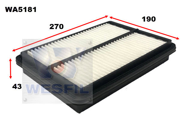 Wesfil Air Filter - WA5181 (A1870)