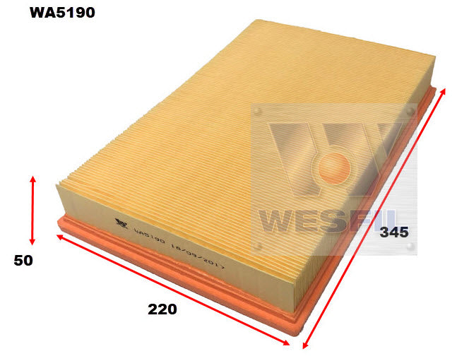Wesfil Air Filter - WA5190 (A1712)