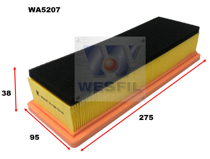 Wesfil Air Filter - WA5207 (A1657)
