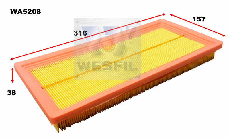 Wesfil Air Filter - WA5208 (A1731)