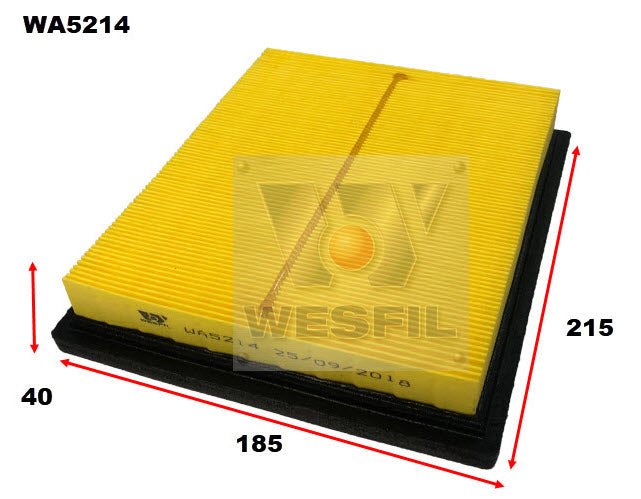 Wesfil Air Filter - WA5214 (A1752)