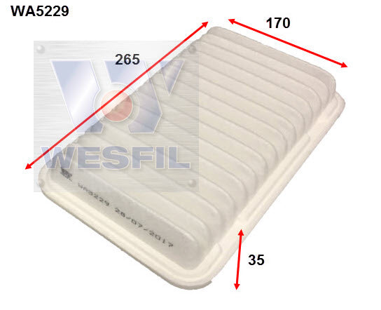 Wesfil Air Filter - WA5229 (A1806)