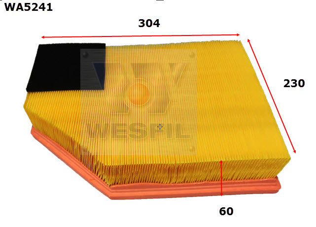 Wesfil Air Filter - WA5241 (A1826)