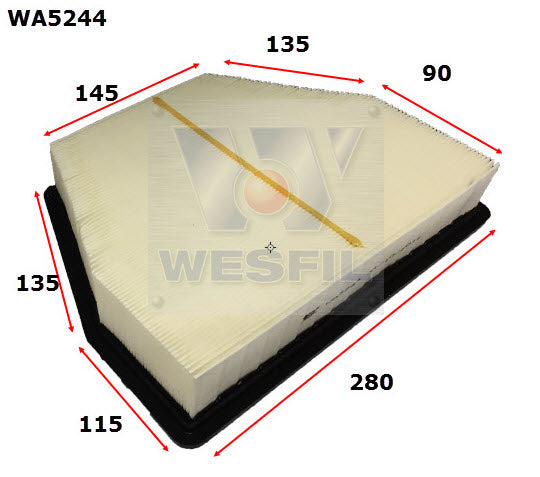 Wesfil Air Filter - WA5244 (A1796)