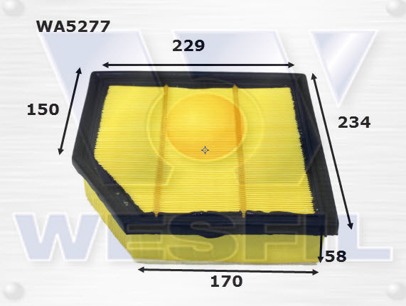 Wesfil Air Filter - WA5277 (A1848)