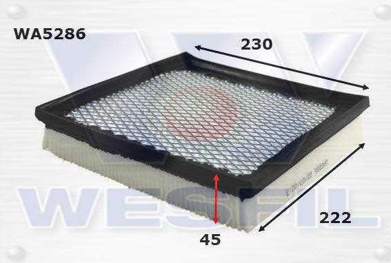 Wesfil Air Filter - WA5286 (A1973)