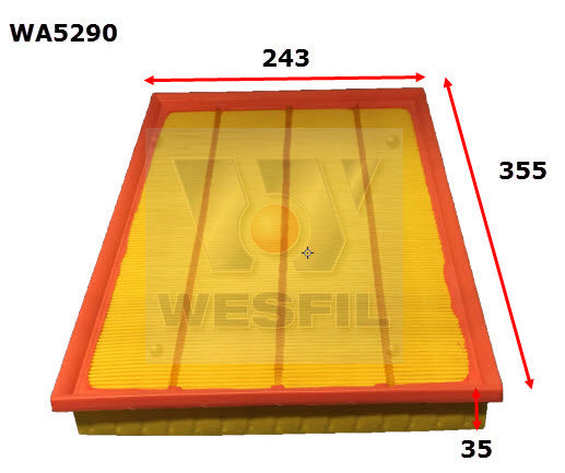 Wesfil Air Filter - WA5290 (A1790)