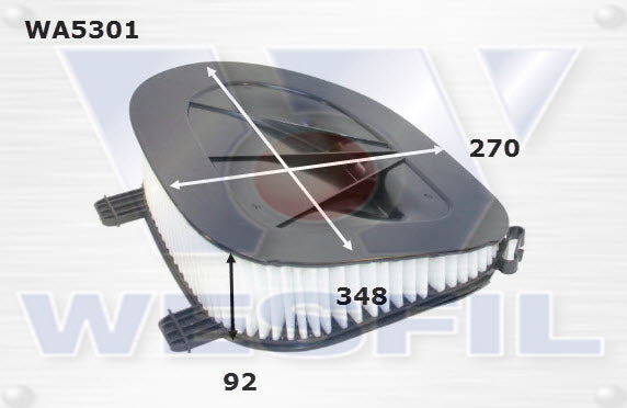 Wesfil Air Filter - WA5301 (A1868)
