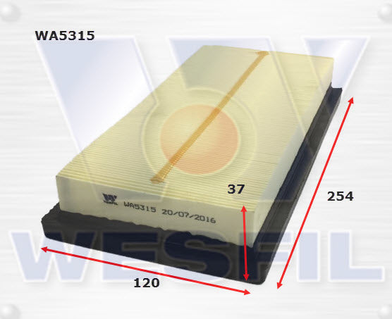 Wesfil Air Filter - WA5315 (A1822)