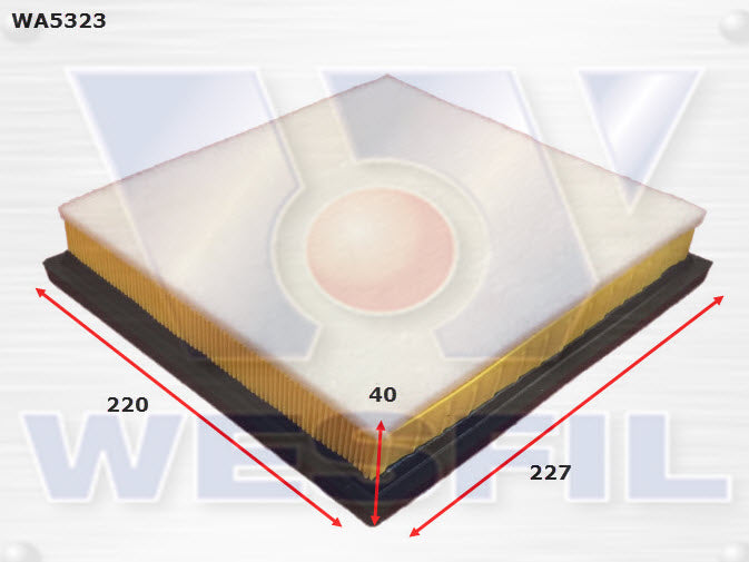 Wesfil Air Filter - WA5323 (A1930)